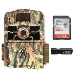 Browning Dark Ops HD MAX Trail Game Camera Bundle Includes 32GB Memory Card and J-TECH Card Reader (18MP) | BTC6HDMAX