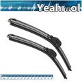 Yeahmol 22 in & 19 in Windshield Wiper Blades Fit For Infiniti QX80 2020 22 &19 Premium Hybrid Wiper Replacement For Car Front Window Set of 2 J U HOOK Wiper Arm YH6296BL