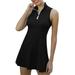 JBEELATE Women Tennis Dress Golf Sleeveless Zipper Collar Dresses Sportswear with Undershorts Pockets