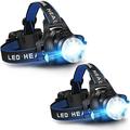 LED Glare Headlight Mini Head-mounted Running Headlight Rechargeable Night Running Floodlight Running Light Suitable for Cycling Walking Repairing Reading Camping