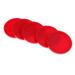 5 Pieces 62mm Air Hockey Replacement Pucks for Full Size Air Hockey Tables Red