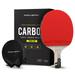PRO-SPIN Ping Pong Paddle with Carbon Fiber Penhold Grip Performance-Level Table Tennis Racket