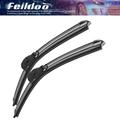 Feildoo 26 +20 Windshield Wiper Blades Fit for Audi S8 2013 For Car Front Window Bracketless Wiper with accessories Pack of 2 NPTB