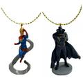 Captain Capt Marvel & Black Panther Civil War Ornament Pvc Figure Figurine Charm New