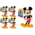 JA-RU Mickey Mouse Stuffers (4 Pack) Disney Squish Ums Toys Mickey Mouse Clubhouse Party Supplies Party Favors for Kids | W-A-6900-4