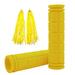 Bike Handlebar Grips with Tassel Streamers Non-Slip Soft Rubber Bicycle Mushroom Grips for Kids Girls Boys Bike MTB BMX Mountain Bike Replacement Parts for Scooter Beach Cruiser Bike Accessories