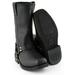 Xelement 1442 Men s Classic Harness Black Leather Motorcycle Biker Boots (in Wide and Regular Width) Wide-Width 10.5W