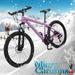 Guzom Adult Mountain Bikes- Mountain Bike 26-inch Outdoor Sports 21-Speed Suitable for Men and Women