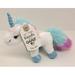 Ganz Small White Unicorn with Rainbow Colored Mane and Tail Plush Toy - 5.5