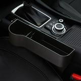 Car Seat Storage Box Multifunctional Car Seat Crevice Storage Box Car Accessories Universal Car Seat Gap Filler Organizer Box with Cup Holder Seat Crevice Slit Pockets