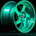 For 16x9 inch (1 Single Wheel Only) JNC Wheels - 16 JNC034 Transparent Green Rim - 4x100 JNC Wheels-18515663558