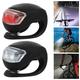 Miuline 2pcs Silicone Bicycle Lights LED Bike Light Waterproof Bicycle Front Rear Light 3 Switching Modes Bicycle Lights Frog LED Bike Headlight Bike Taillight Safety LED Bike Lamps for Road Bike MTB