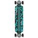 Yocaher Drop Down Longboard complete Cruiser 41.25 x 10 w/Premium Black grip tape heavy duty Aluminum Alloy truck 71mm longboard Wheels and ABEC -9 Bearings -Black Digital Wave