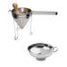 Fox Run Stainless Steel Canning Bundle Canning Funnel and 3-Piece Chinois Set (Strainer Pestle and Stand)