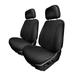 FH Group Neoprene Waterproof Custom Fit Car Seat Covers for 2019-2023 Chevrolet Silverado BASE 1500 2500HD 3500HD WT | CUSTOM | LT Front Set Black