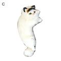 LIWEN Cute Plush Simulation Cats Ornaments Figurine Home Desk TV Hanging Toy Home Decor