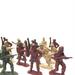 Buytra 50pcs Army Green/Brown Military Toy Soldiers Military Model Playset