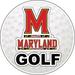 R and R Imports Maryland Terrapins 4-Inch Round Golf Ball Vinyl Decal Sticker