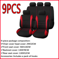 9PCS Car Anti-Dirty Auto Parts Cushion Cover