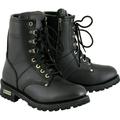 Xelement 2446 Women s Vigilant Black Leather Logger Style Motorcycle Rider Boots with Inside Zipper 8