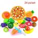 Jandel Fruit Vegetables Cutting Toy Children s Kitchen Toy Set Early Development and Education Toy for Baby