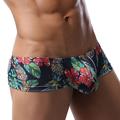 Ganfancp Briefs for Men Pack Men s Fashion Casual Comfortable Breathable Printed Mid-Low Waist Panties Men Briefs Mens Underwear Briefs Step Dad Father Day Giftsbb1452