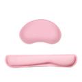 Memory Foam Keyboard Mouse Wrist Pad Set Office Gaming Keyboard Mouse Wrist Pads with Fabric -slip Base Pink