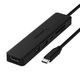 SABRENT Multi-Port USB Type-C Hub with 4K HDMI | Power Delivery (60 Watts) | 1 USB 3.0 Port | 1 USB 2.0 Port | SD/microSD Card Reader (HB-TC6C)