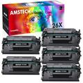 Amstech 5-Pack Compatible Toner Replacement for HP 26X CF226X for LaserJet Pro MFP M426dw M426fdw M426fdn Pro M402dn M402n M402d M402dw Printer Ink(Black)