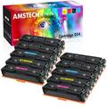 Amstech 10-Pack Compatible Toner for Canon 054 Color imageCLASS MF641Cdw MF642Cdw MF644Cdw LLBP622Cdw LBP621CW 623CDW 622CDW MF645CX MF643CDW MF641CW Printer (Black Cyan Magenta Yellow)