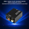 Flmtop RCA L/R 3.5mm Digital Optical Coaxial Toslink to Analog Audio Converter Adapter US Plug