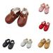 Cheers.US Delicate Craft Baby Doll Shoes Premium T-strap Buckle Fashion Girl Doll Sandal T-strap Buckle Lovely Decorative for Girl Kids Home Usage