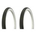 Tire set. 2 Tires. Two Tires Duro 26 x 2.125 Black/White Side Wall HF-120A. Bicycle Tires bike Tires beach cruiser bike Tires cruiser bike Tires