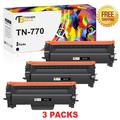 Toner Bank Compatible Toner Cartridge Replacement for Brother TN-770 TN770 High Yield (Black 3-Pack)