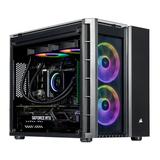 Velztorm Vitrux SFF Gaming PC Desktop (Intel i9-12900K 16-Core GeForce RTX 3080 128GB DDR5 4800MHz RAM 2TB PCIe SSD + 6TB HDD (3.5) Wifi 6 240mm AIO RGB Fans 850W PSU Win 10H) VELZ0059