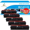 True Image 5-Pack Compatible Toner Cartridge for Samsung MLT-D111S 111S Xpress SLM2020W M2022W M2070FW M2024 M2026W Printer (Black)