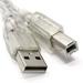 25ft USB Cable for: HP Deskjet 1055 J410E Inkjet Multifunction Printer - Color - Photo Print - Desktop Silver