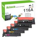 116A Toner Cartridges With Chip Compatible for HP 116A W2060A Color LaserJet MFP 179Fnw 178nw 179fwg 178nwg 150a 150nw 150 Series Printer Ink (Black Cyan Magenta Yellow 5-Pack)