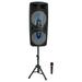 Technical Pro Dual 8 Rechargeable Backyard DJ Party Speaker System w/Stand+Mic