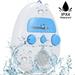 Hanging Waterproof Shower Clock Radio - Wireless Mini Portable Waterproof Battery Operated Shower Radio Speaker W/ Digital Clock LCD Screen for Home Beach Hot Tub Bathroom Outdoor - Pyle PSR6