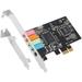 PCIe Sound Card 5.1 PCI Express Surround Card 3D Stereo Audio with High Sound Performance PC Sound Card CMI8738 Chip