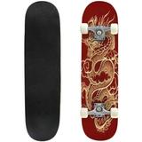 of Traditional Golden Chinese Dragon Outdoor Skateboard Longboards 31 x8 Pro Complete Skate Board Cruiser