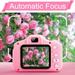 Kids Camera Kids Digital Video Camera 1080P FHD Kids Shockproof Video Camcorder with 2 Inch IPS Screen Choice for Kids 3-10 Years Old Boys and Girls Pink and Blue