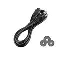 CJP-Geek New 3 Pin (3 Prong) Power Cord Cable Plug For DELL Inspiron B120 2100 2500 AC Adapter (Note: This item is ONLY an AC power cord cable as the image. NOT AC adapter power supply whole set.)