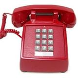 Cortelco 250047-VBA-20M Traditional Basic Desk Phone - Red