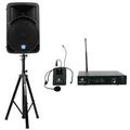 Rockville RPG15BT 15 Powered 1000w PA Speaker w/Bluetooth/Wireless Link+Headset