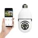 Light Bulb Camera 1080P WiFi Outdoor Home E27 Bulb Camera System 360 Degree Panoramic Wireless Home Surveillance Cameras