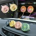 Walbest Car Air Vent USB Fan Auto Cooling Fan with LEDLight/Car USB Fan/Car Mini Air Conditioner Freshener Vent Clip Fan (Fan Pink)