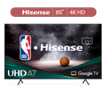 Hisense 85-Inch Class A7 Series 4K UHD Smart Google TV (85A7H) Dolby Vision HDR DTS Virtual X Sports & Game Modes Voice Remote Chromecast Built-in