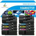 True Image 10-Pack Compatible Toner Cartridge for Xerox 106R02759 Phaser 6020 6022 WorkCentre 6025 6027 (4*Black 2*Cyan 2*Magenta 2*Yellow)